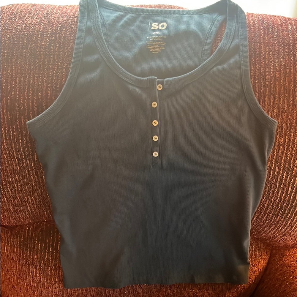 SO Women's Blue Tank Top